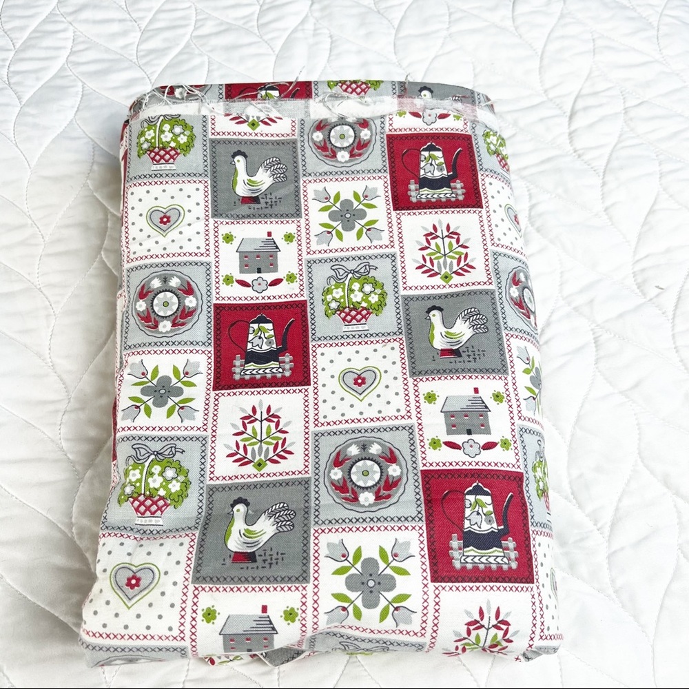 Holiday Farmhouse Riley Blake Kitchen Flea Market Folk Quilt Fabric 12.5 Yds 36”